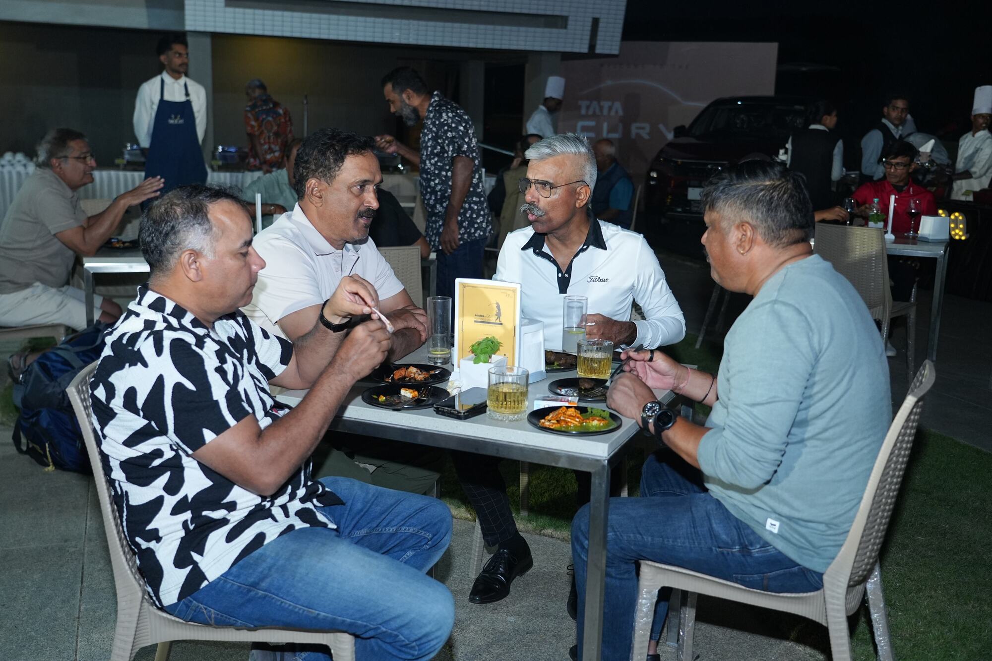 Golfers Enjoying during the Evening Function