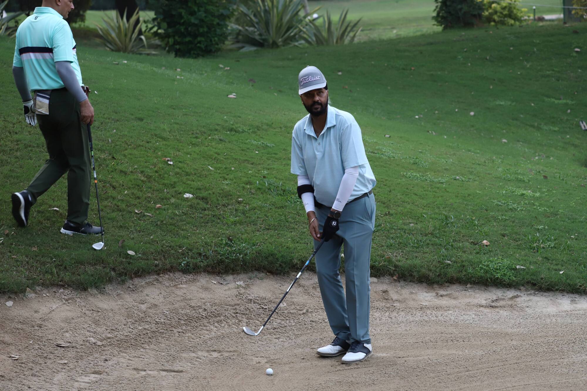 A Golfer during the INS INDIA GOLF CUP 2025