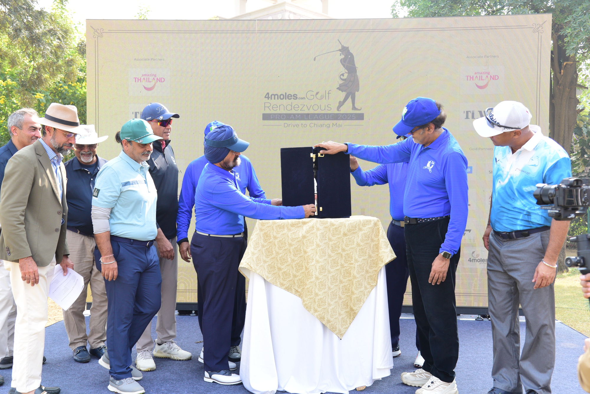 All the Team owners & Captains Unveiling the Trophy