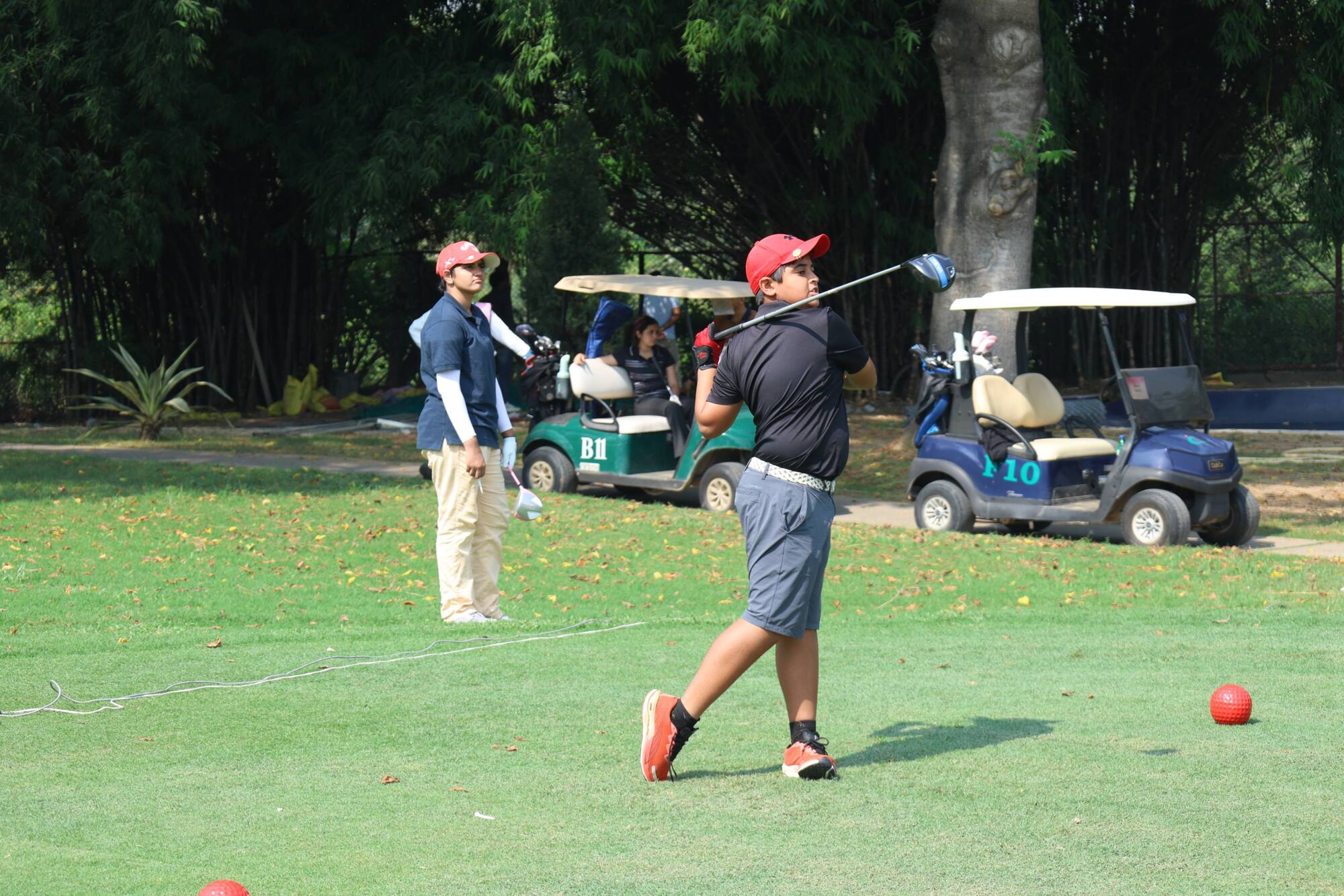 A Golfer Teeing off at the NWWA GOLF CUP 2025