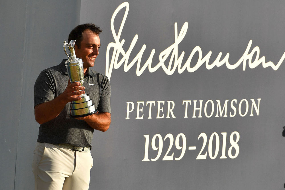Fransesco Molinari, 35, all smiles after winning the Open 