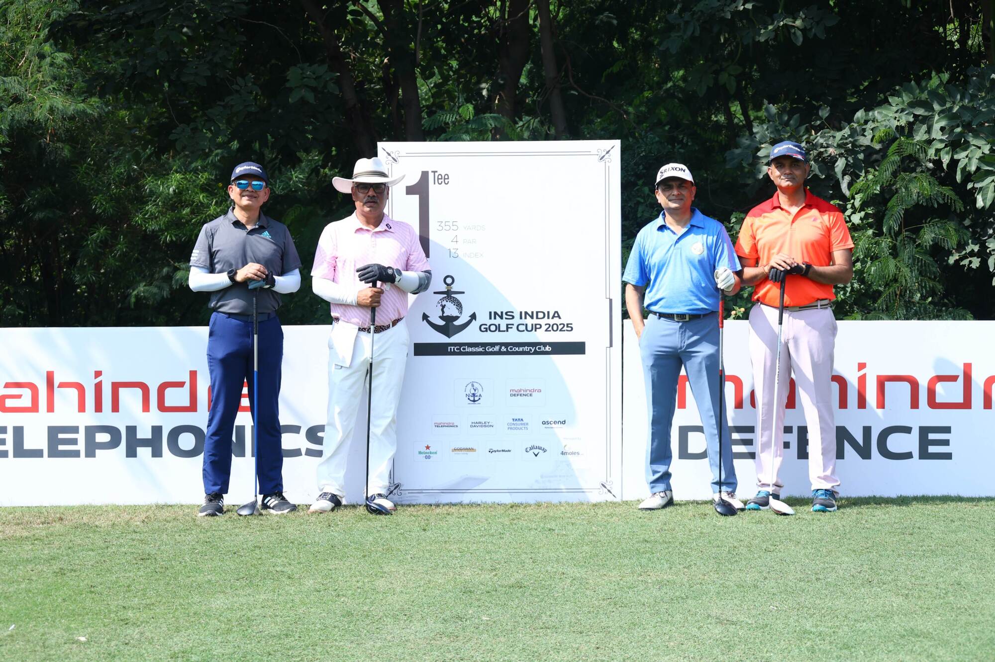 CMDE Partha Umakant Bhatt, CMDE Manish Kumar Rai, CMDE PSS Uday Kiran, CMDE Pradeep Singh