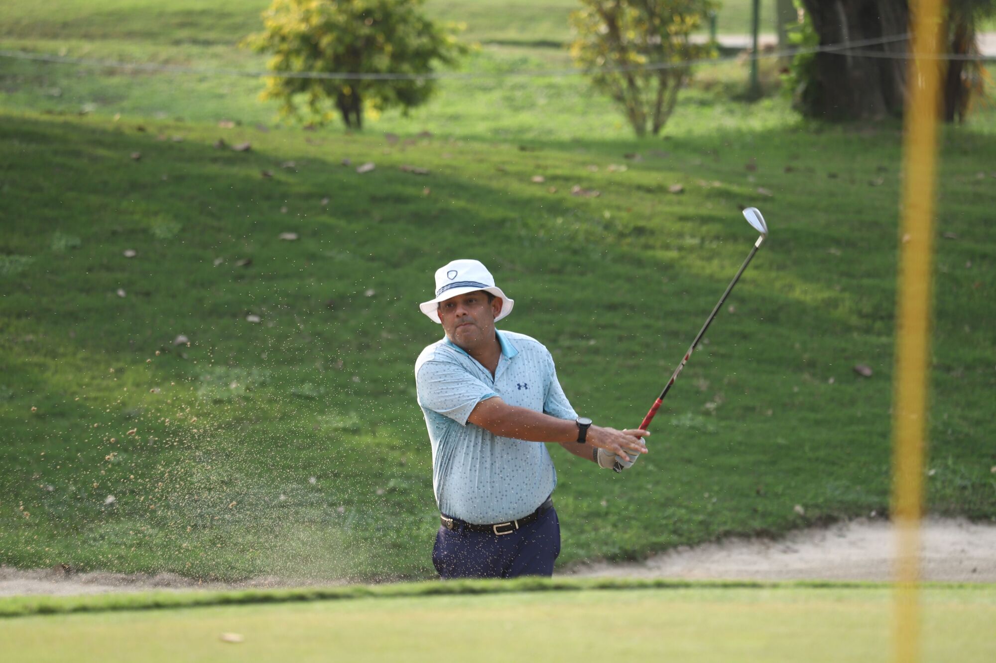 A Golfer during the INS INDIA GOLF CUP 2025