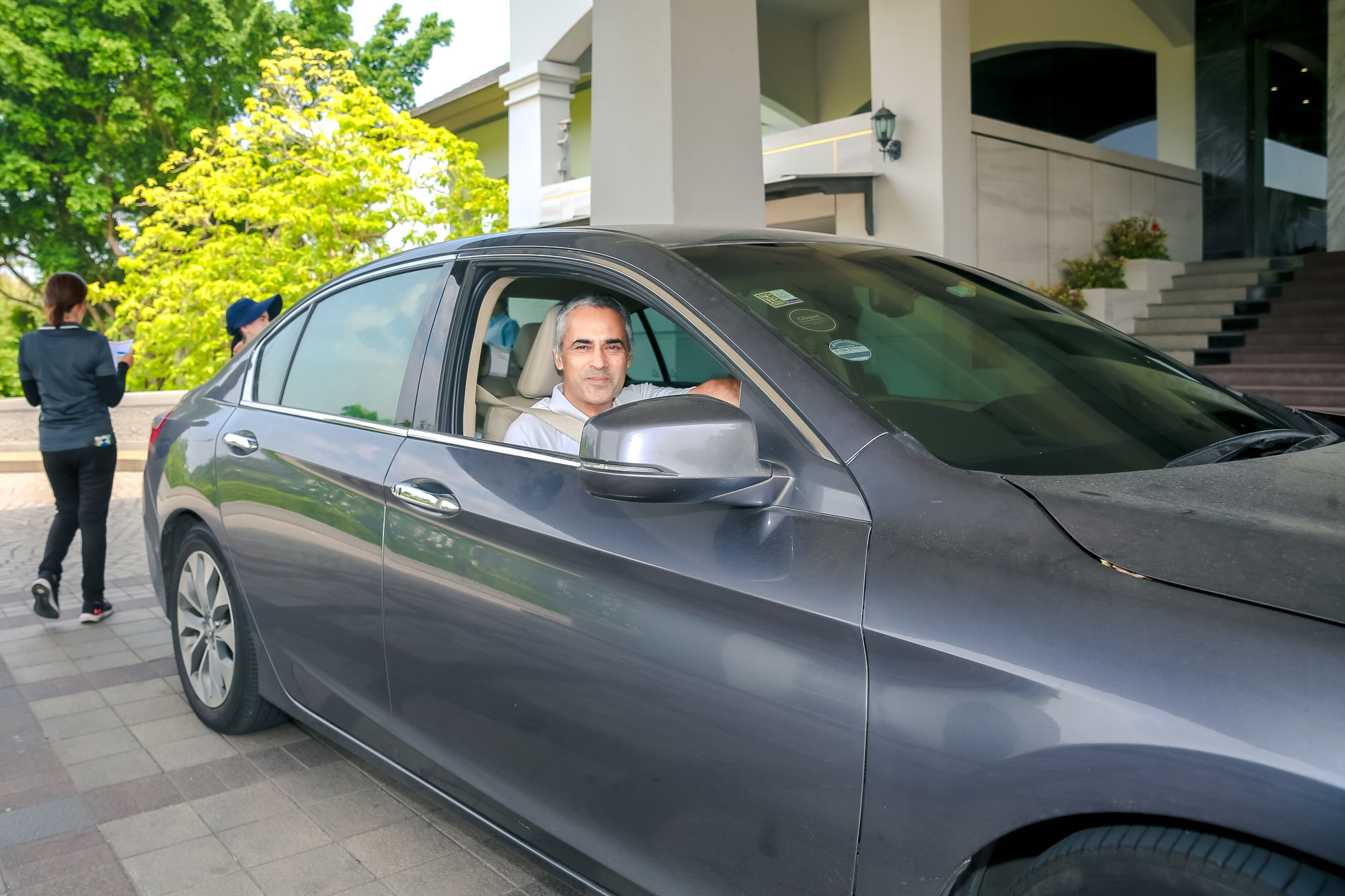 Tarun Puri - Chief Sales and Marketing Officer - Jaspal Home- producer of Sealy mattresses, arriving at the venue