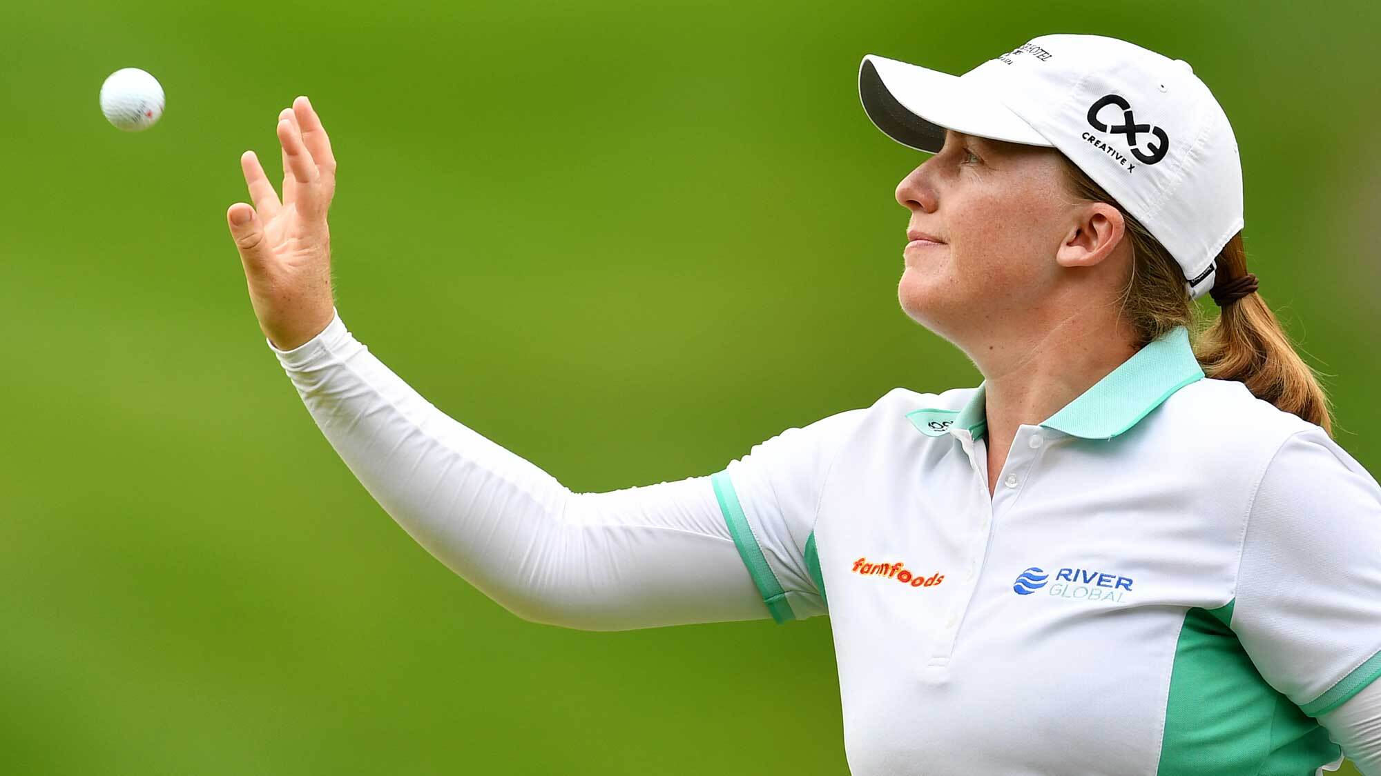 Gemma Dryburgh of Scotland playing first round of the Amundi Evian Championship
