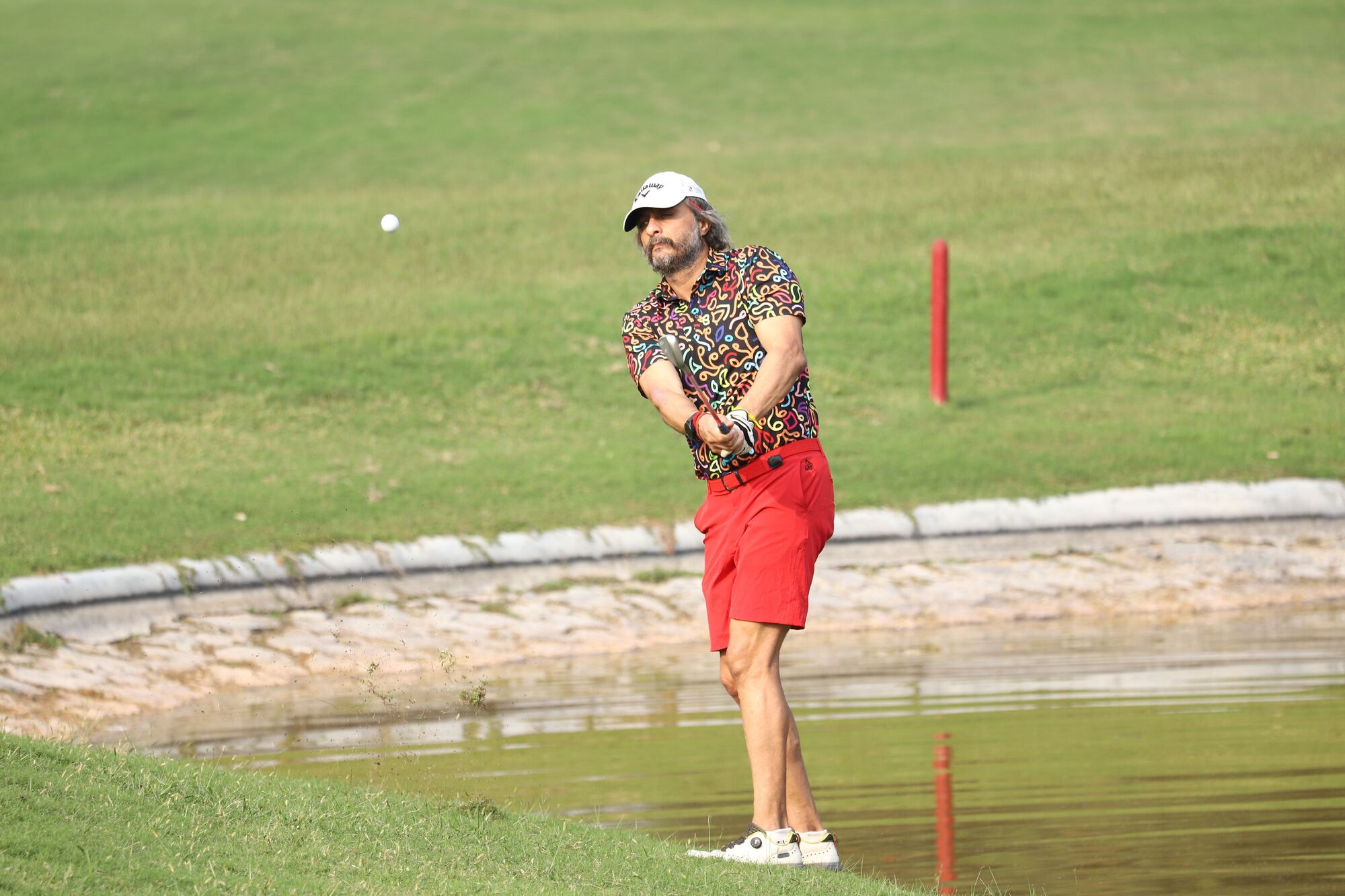 A Golfer during the INS INDIA GOLF CUP 2025