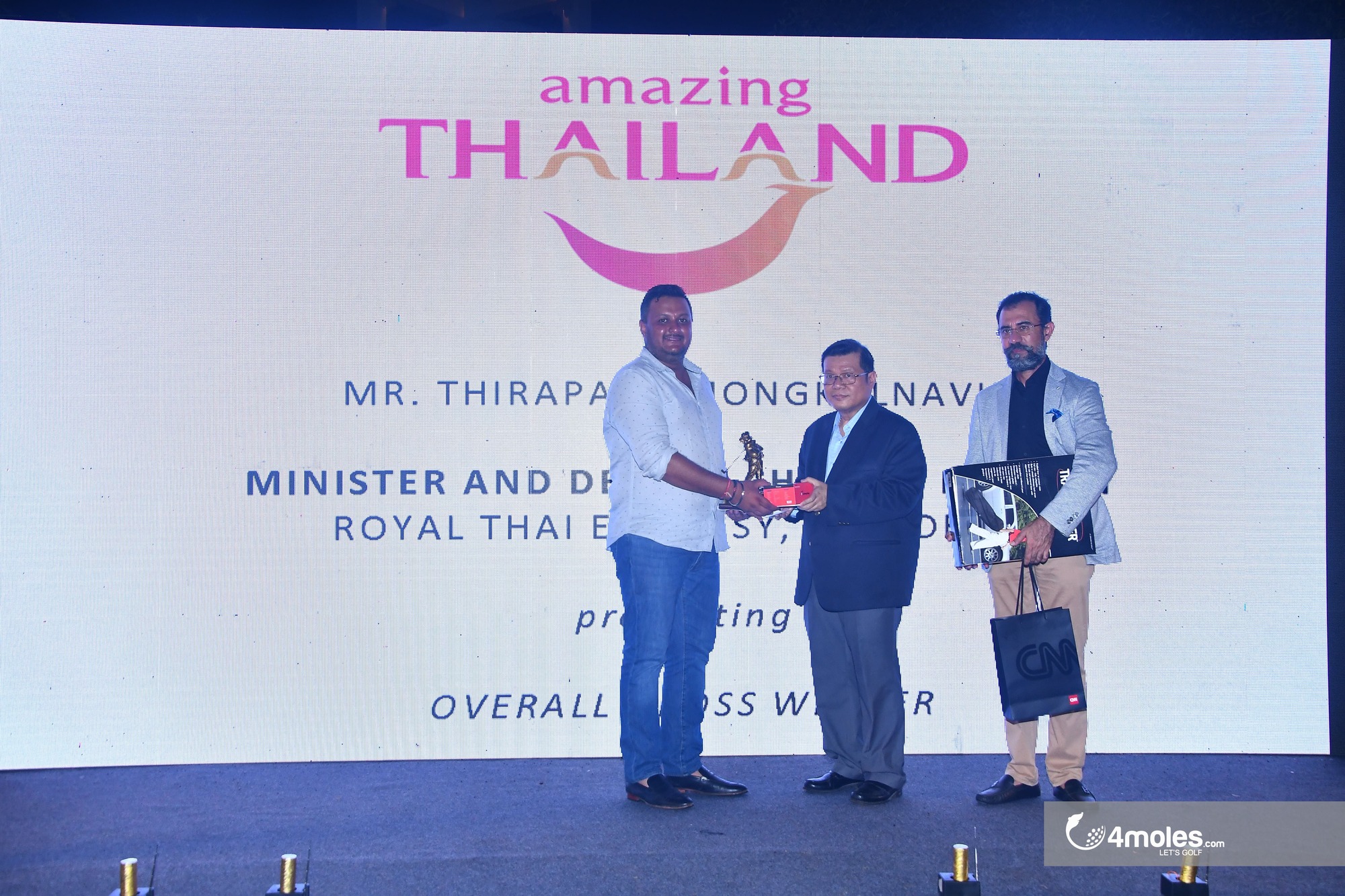 Bhuvan Rathore awarded by MINISTER AND DEPUTY CHIEF OF MISSION, ROYAL THAI EMBASSY, NEW DELHI from Thailand Tourism