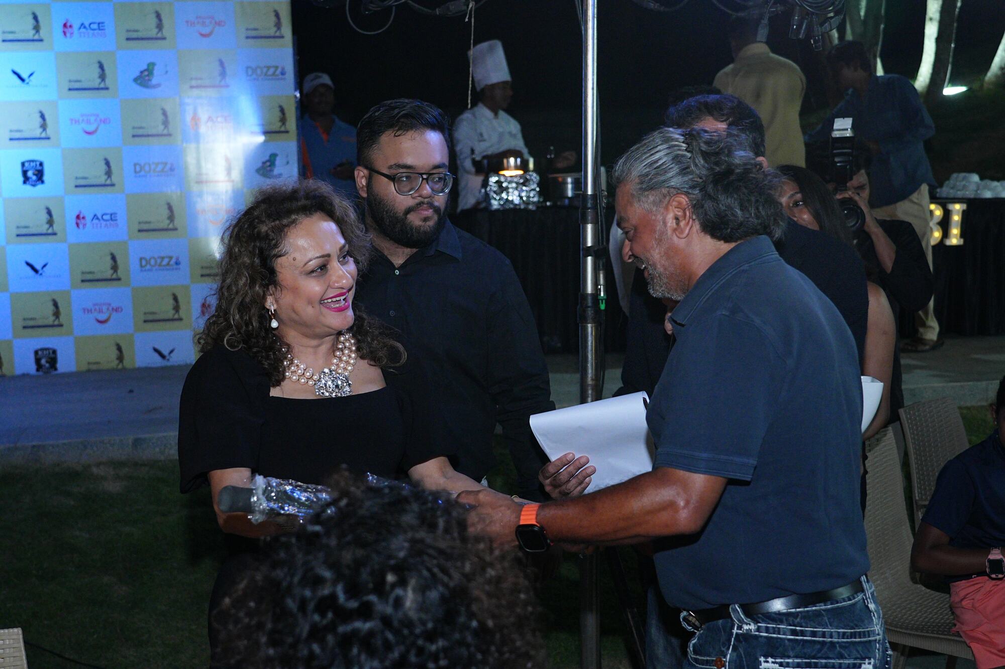 Golfers Enjoying during the Evening Function