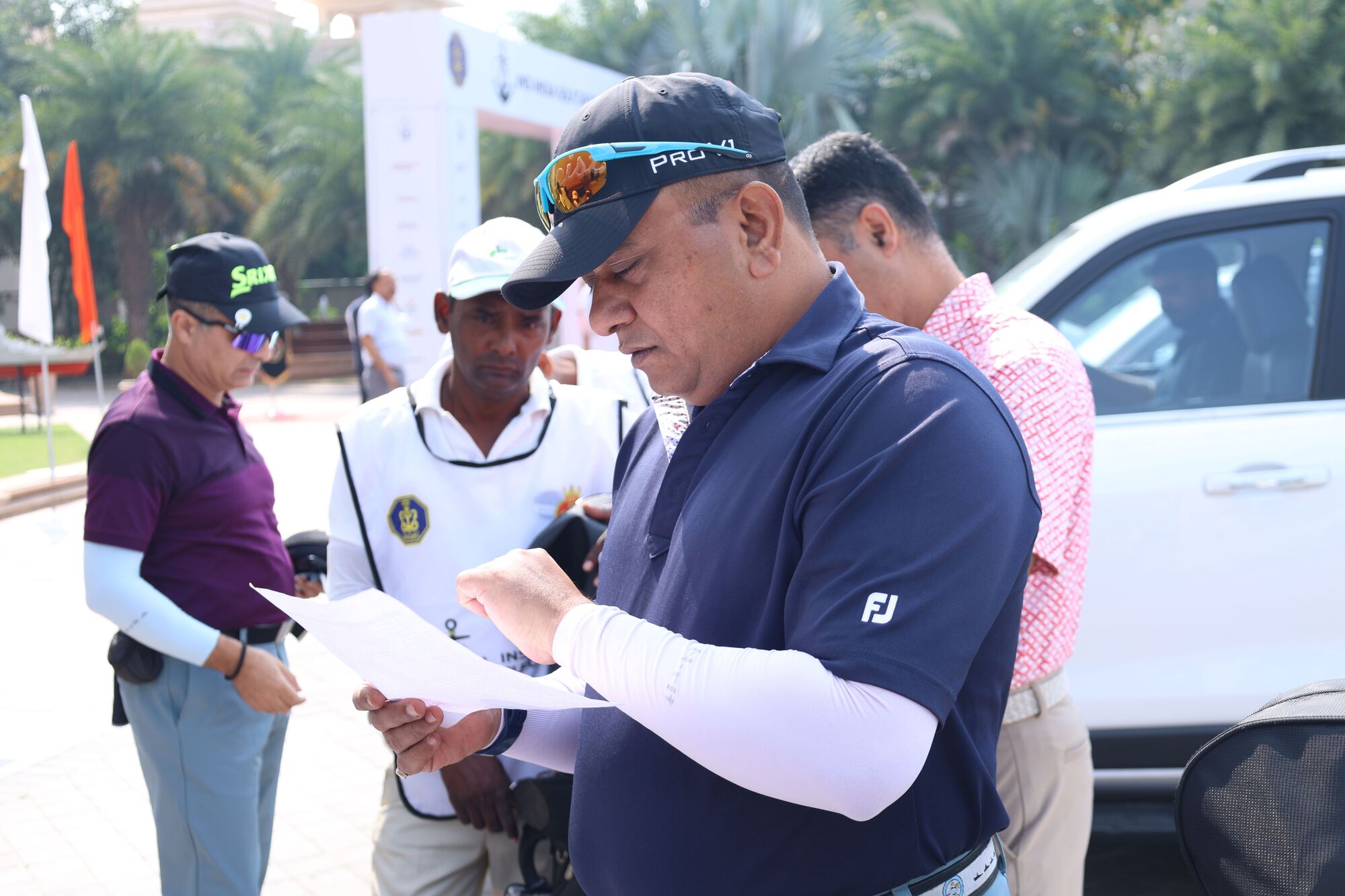 Golfers during the INS INDIA GOLF CUP 2025