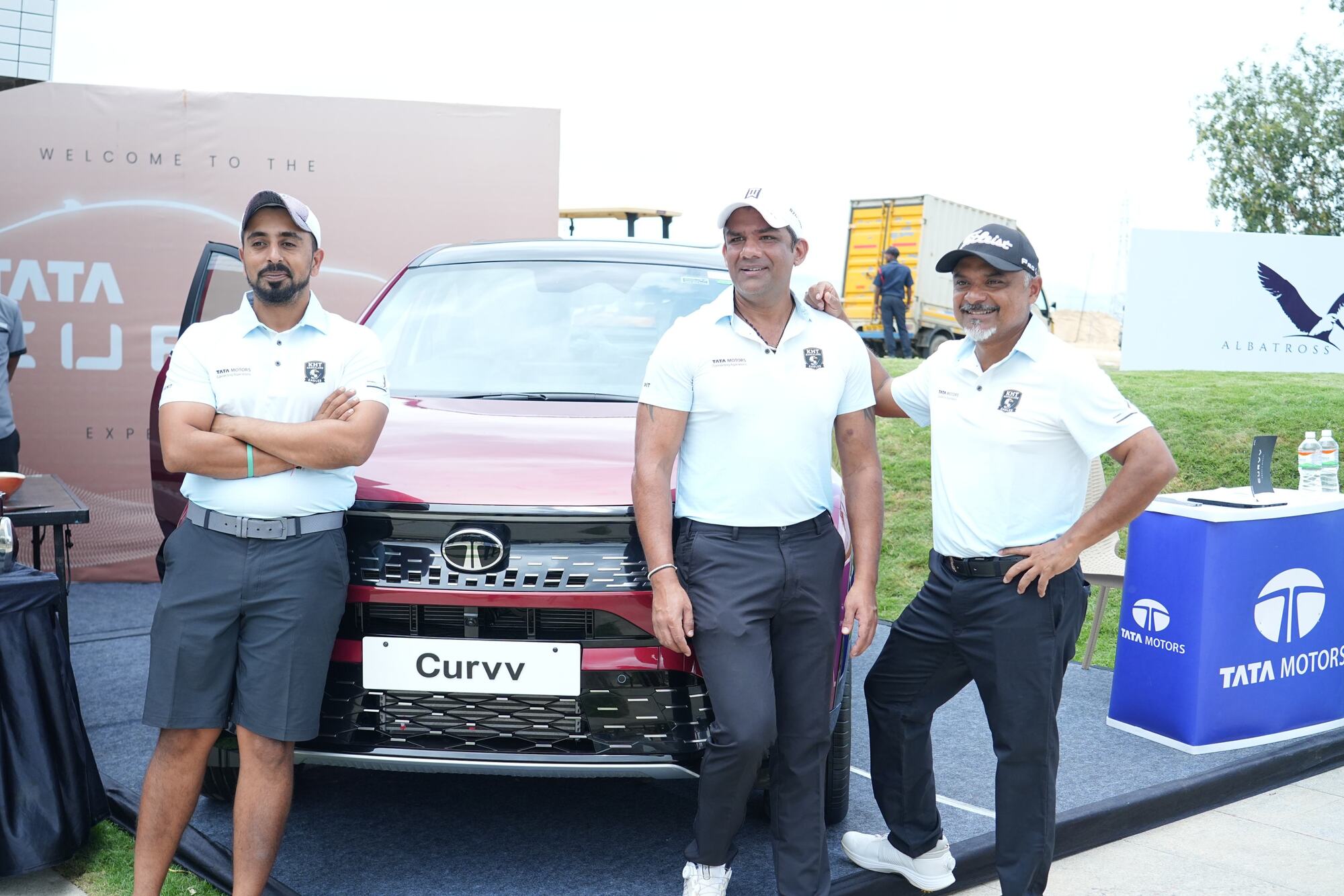 Golfers during the Morning Briefing