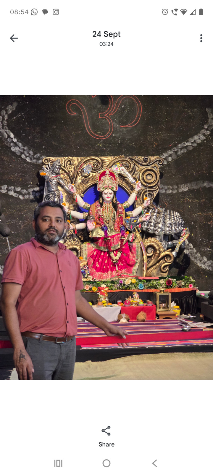 Navratri Day : 2

Brahmacharini is a form of the Hindu goddess Mahadevi, venerated as Parvati, in the form of a female ascetic. She is the second of the Navadurga, and is worshipped on the second day of Navaratri