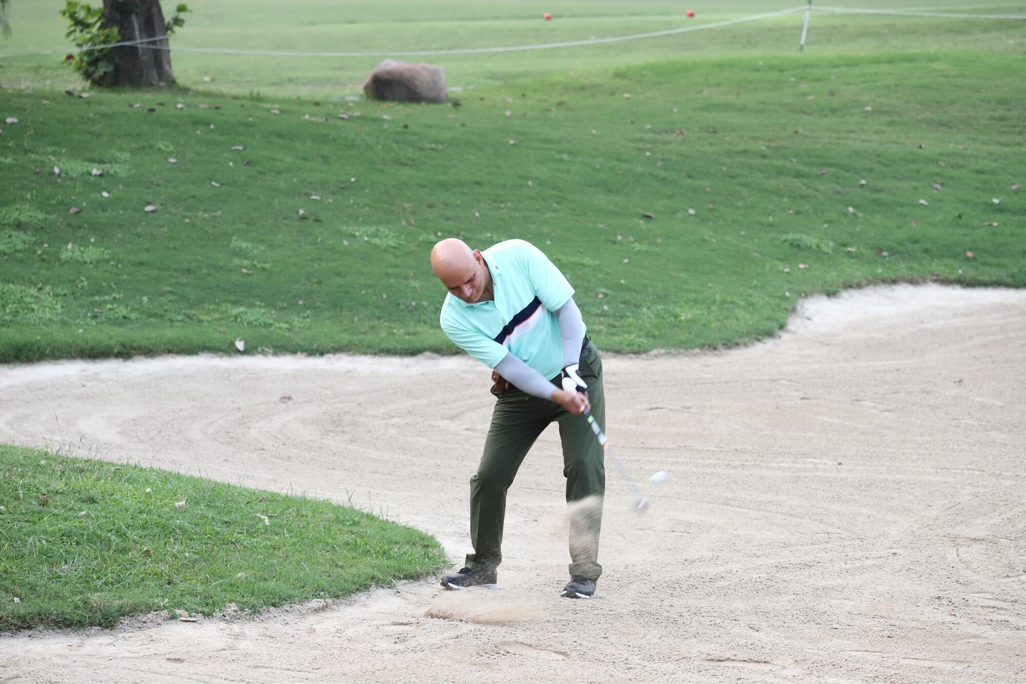 A Golfer during the INS INDIA GOLF CUP 2025