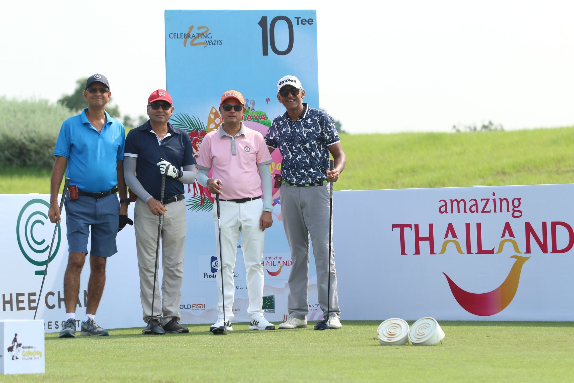 ALL SMILES: Shailendra Matolia with Chetan Desai, Suvir Sachdev and Ravi Chadha