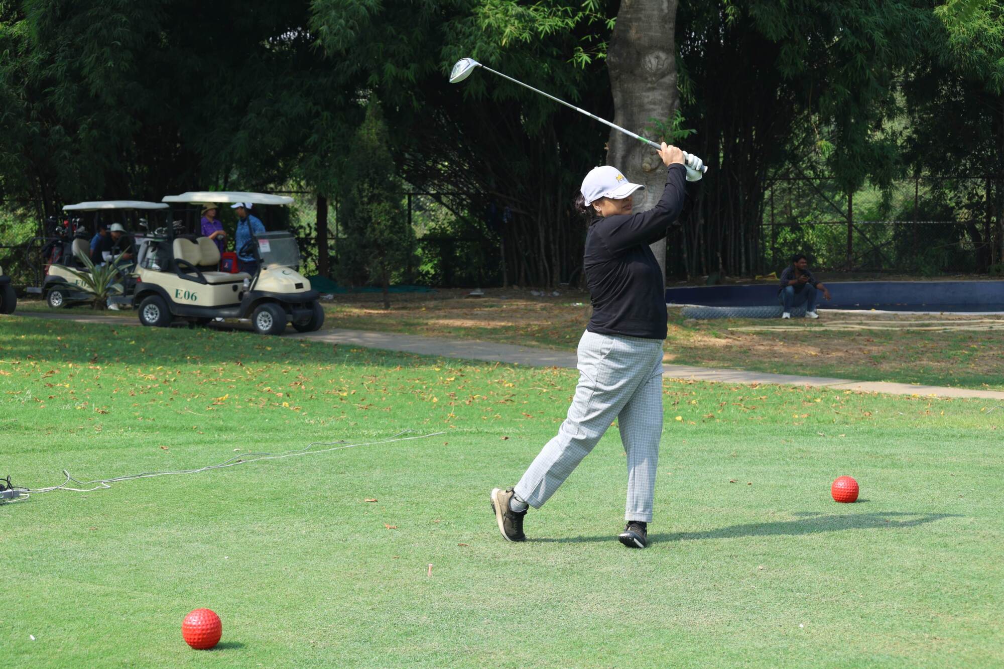 A Golfer Teeing off at the NWWA GOLF CUP 2025