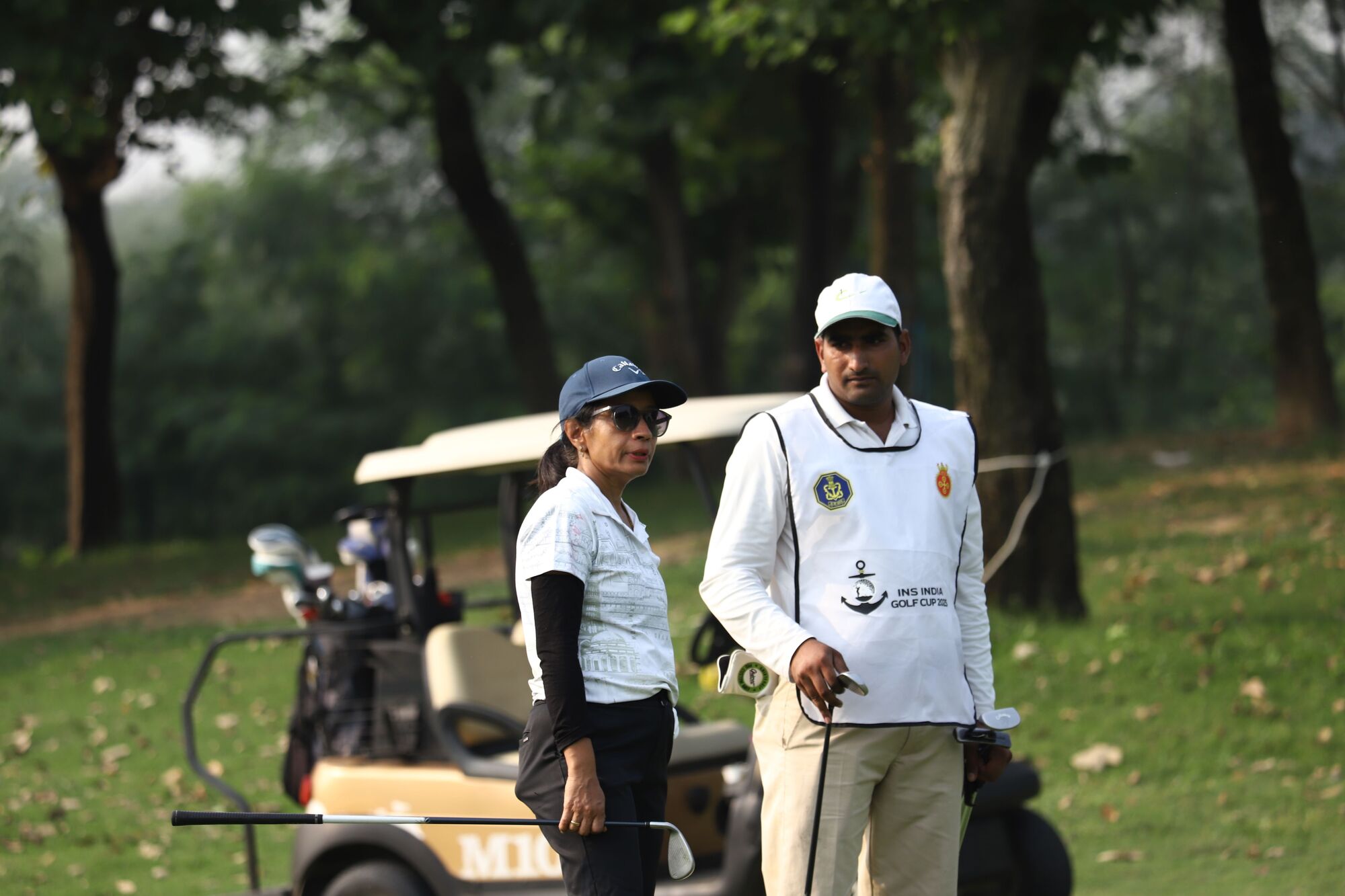 Golfers during the INS INDIA GOLF CUP 2025