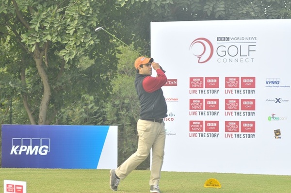 Mr. Varun Chadha teeing off during the event