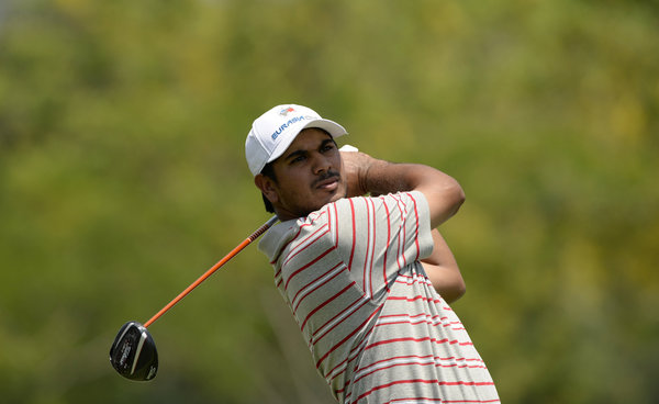 India's Gaganjeet Bhullar during the practice session at the US$ 4 million event
