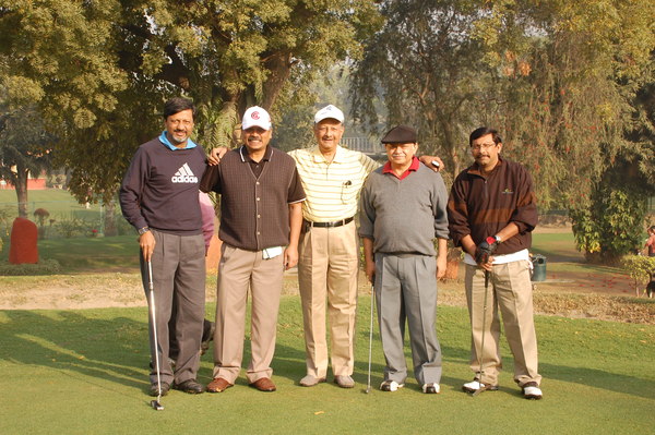 Dr. Rajiv Gupta, Col. Ravi Prasad, and friends. 