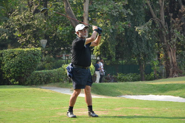 Lloyd BT Pro-Am: C. Gazder tracking the flight of his ball