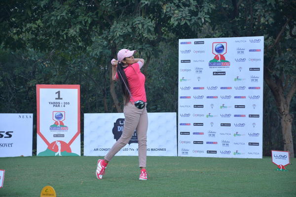 Lloyd BT Pro-Am: Sharmila Nicollet tees off at the Classic Golf & Country Club