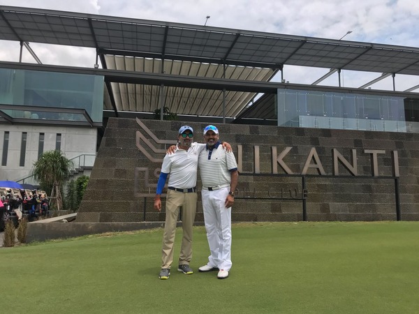 Teeing off with friends at Nikanti Golf Course, Bangkok is always fun