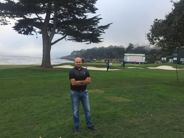 At the Pebble Beach Golf course