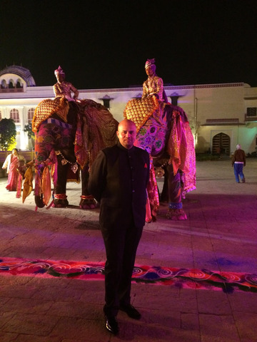 At my Miraj palace during a function