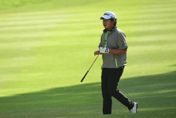 Thailand's Poom Saksansin teeing off in style at the Hong Kong Open 2017