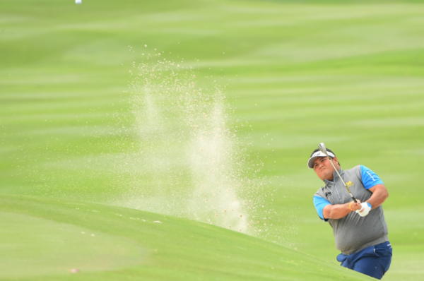 Thailand's Prom Meesawat teeing off at the Hong Kong Open 2017