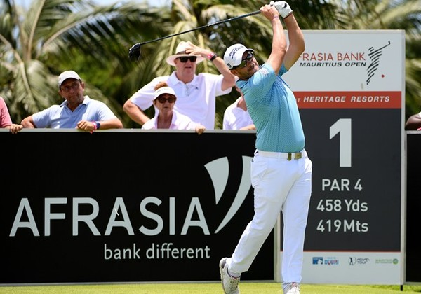 Jose-Fillpe Lima during the third round of the AfrAsia Bank Mauritius Open