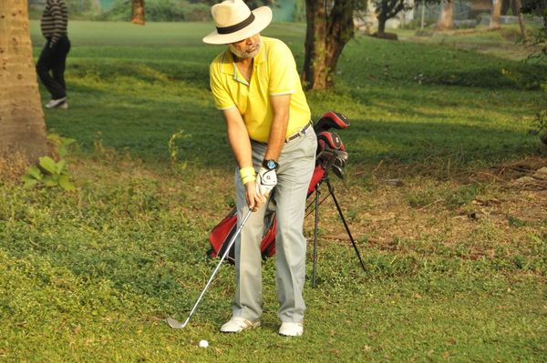 Teeing away in glory