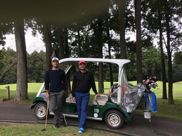 All set to enjoy a round of Golf with my son!