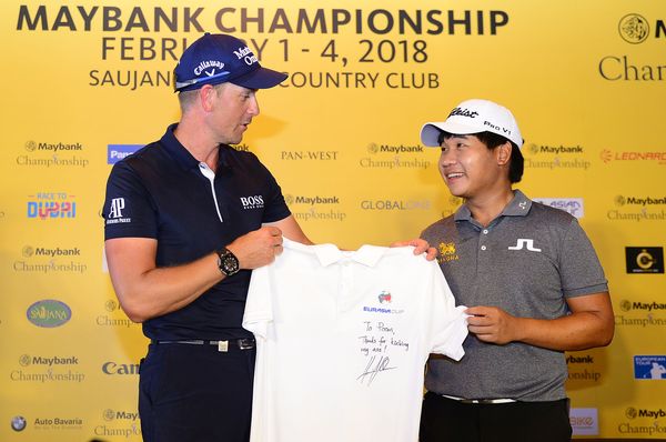 Henrik and Thailand's Poom at the Maybank Championship 