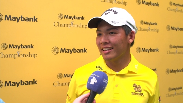 Thailand's Phachara Khongwatmai displaying his skills at the Maybank Championship 
