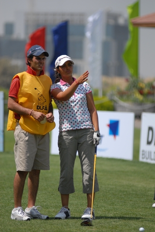 Tanya Wadhwa with her caddy!