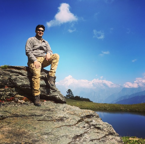 In the lap of nature