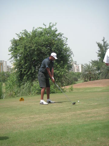 T. singh with his LOOOONG drives!