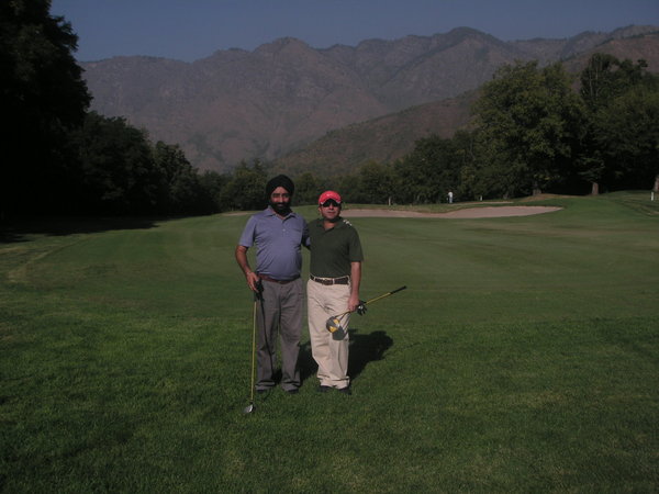 Harpreet & Brijesh at the practice round.