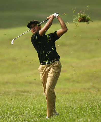 Himmat Rai (IND), the second round clubhouse leader at -12
