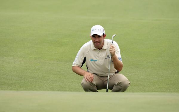 Padraig HARRINGTON in the practice round of the Barclays Singapore Open 2009.