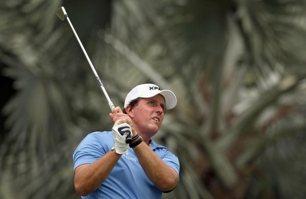 Phil MICKELSON in the practice round at the Barclays Singapore Open 2009