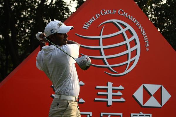C. Muniyappa (IND) in the practice round of WGC HSBC Champions 2009