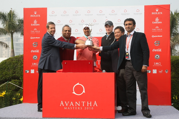 The Avantha Masters Trophy ceremony.