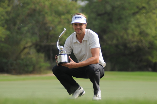 Richard Karlberg of Sweden with the SAIL Open Trophy