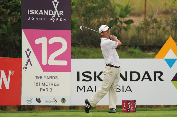 Iain Steel of Malaysia during Pro-Am on Tuesday
