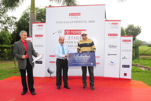 Ballantine's Long Drive Challenge winner, Aman Sawhney - DAY 1