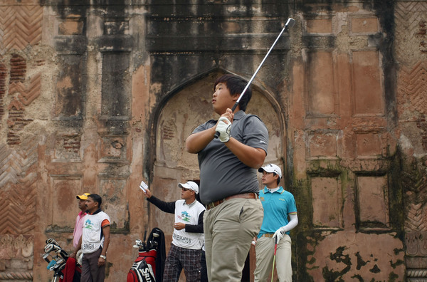 Korean Baek Seuk-hyun, joint-leader after Round 2