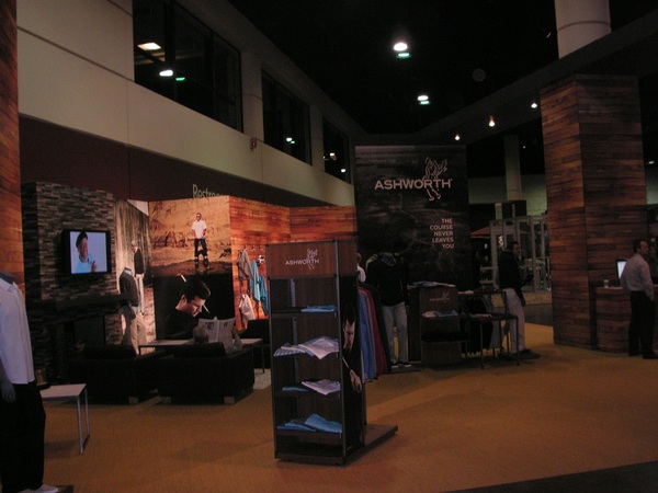 The Taylormade - Ashworth section .... this was the biggest section with their own range, Bar, Proshop, meeting room section.. etc...