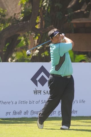 Kiradech Aphibarnrat of Thailand in action during Day 1