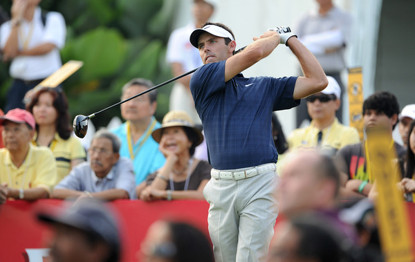 Charl Schwartzel with a shot during the opening round
